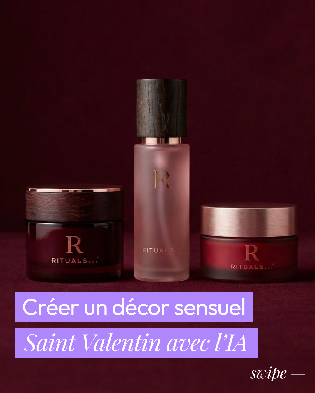 Creer un decor sensuel Saint Valentin avec l'IA