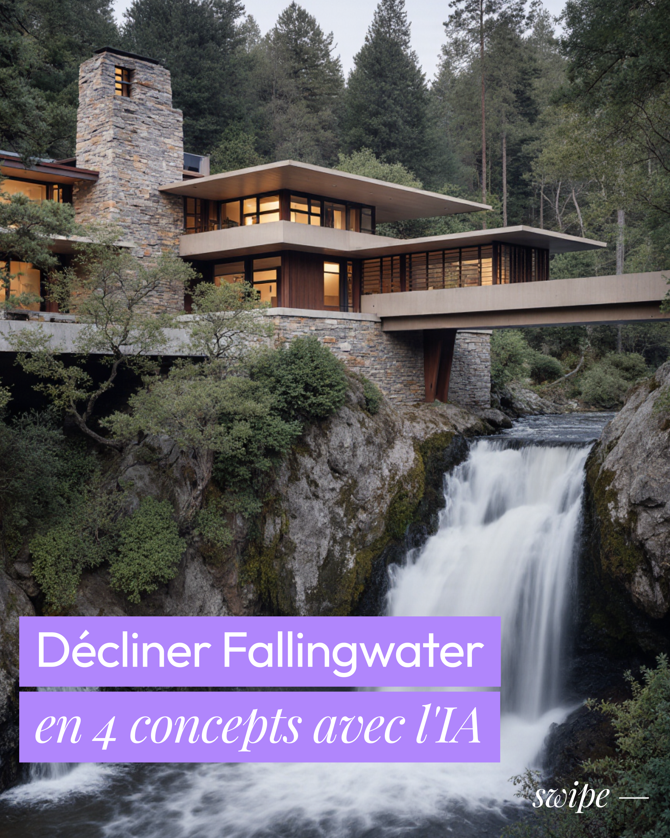 Explorer Fallingwater en 4 lectures visuelles avec l'IA