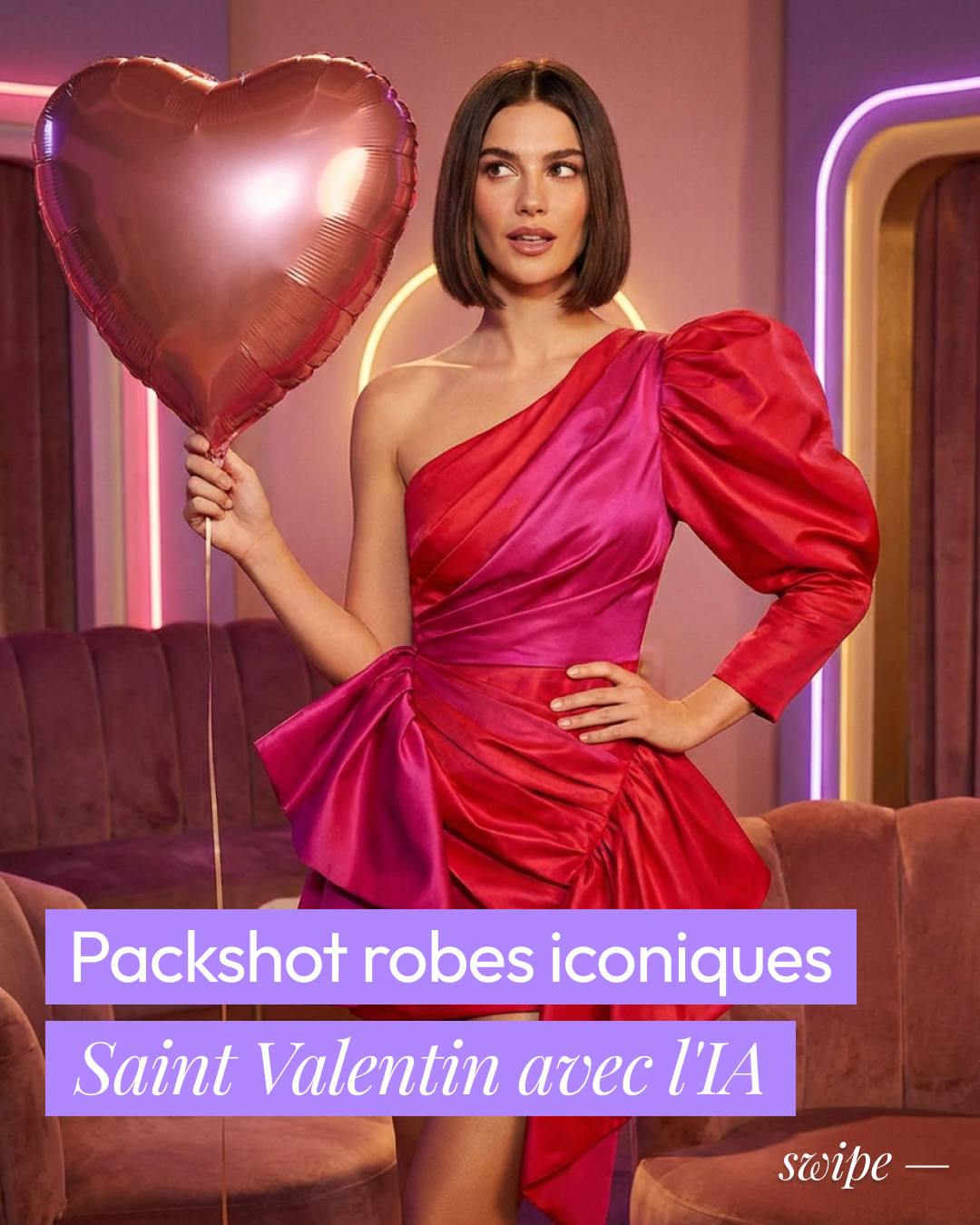 Packshot robes iconiques avec l'IA