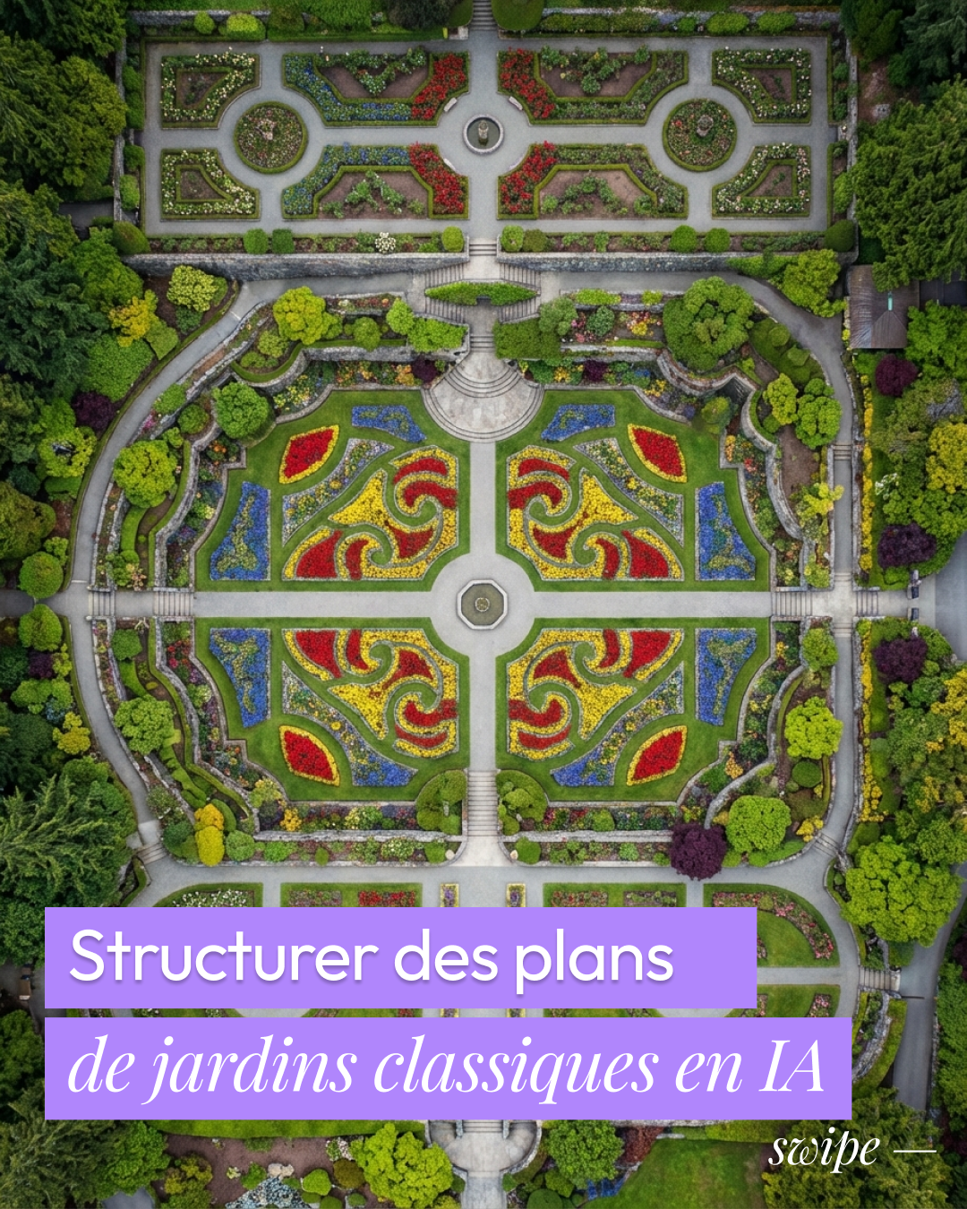 Structurer des plans de jardins classiques en IA